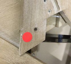 Open Box: Modern Farmhouse FSC® Eucalyptus Outdoor Sectional Right-Arm Loveseat Frame - Coastal Beachwood