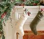 Floral Quilted Velvet Stocking