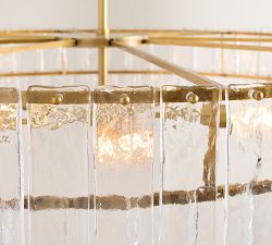 Avalon Cast Glass Round Chandelier (42&quot;)