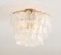 Alexandria Glass Round Tiered Flush Mount (18&quot;)