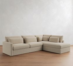 Westwood Slim Arm Deep Seat Return Bumper Sectional (119&quot;-131&quot;)