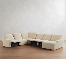 Larkspur Power Reclining L-Shaped Wedge Chaise Sectional-Storage Available (175&quot;-188&quot;)