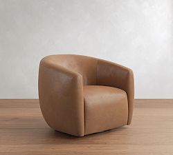 Payton Leather Swivel Chair