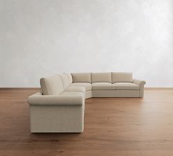 Westwood Roll Arm 3-Piece L-Shaped Wedge Sectional (131&quot;)