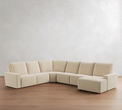 Larkspur Power Reclining L-Shaped Wedge Chaise Sectional-Storage Available (175&quot;-188&quot;)