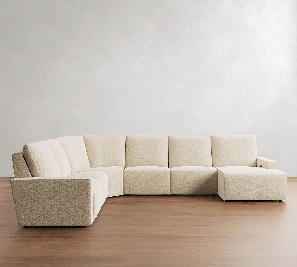 Larkspur Power Reclining L-Shaped Wedge Chaise Sectional-Storage Available (175&quot;-188&quot;)