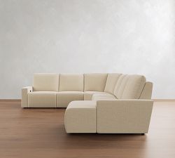 Larkspur Power Reclining L-Shaped Wedge Chaise Sectional-Storage Available (175&quot;-188&quot;)