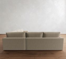 Westwood Slim Arm 3-Piece L-Shaped Wedge Sectional (125&quot;)