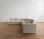 Westwood Slim Arm 3-Piece L-Shaped Wedge Sectional (125&quot;)