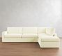 Westwood Square Arm Slipcovered Return Bumper Sectional (117&quot;-129&quot;)