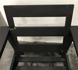 Open Box: Malibu Metal Outdoor Lounge Chair Frame, Black