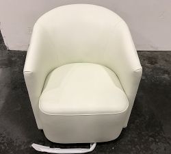 Open Box: Preston Leather Swivel Chair