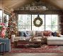 Faux Lit Burlap Potted Pine Tree
