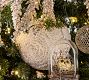 White Paper &amp; Glitter Ball Ornament