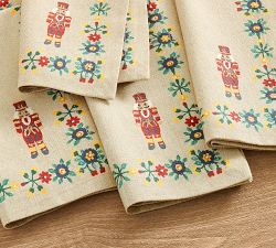 Nutcracker Cotton Napkins - Set of 4