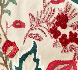 Celine Embroidered Cotton Table Throw