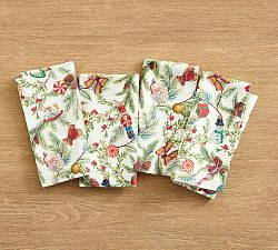 Nostalgic Christmas Icon Cotton Twill Napkins - Set of 4