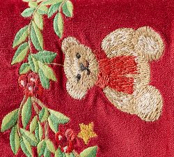 Nostalgic Christmas Icon Velvet Table Runner