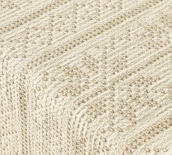 Snowflake Fair Isle Cotton Table Runner