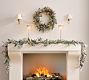 Lit Faux Eucalyptus and Berry Wreath &amp; Garland