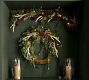 Faux Lit Rustic Glam Wreath &amp; Garland