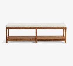 Open Box: Nicasio Bench Cushion - Performance Boucle Aegean