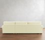 PB Comfort Modern Roll Arm Deep Seat Chaise Sectional (105&quot;&ndash;131&quot;)