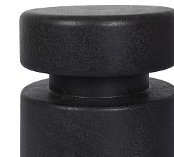 Darien Geometric Stone Accent Table (14")