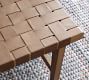 Fenton Woven Leather Bench (54.5")