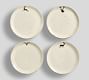 Rustic Reindeer Stoneware Salad Plates - Set of 4
