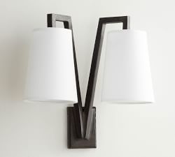 Carson Forged-Iron Double Sconce (14'')