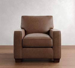 PB Comfort Square Arm Leather Chair