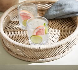 Eden Handwoven Rattan Trays