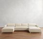 Jake Seadrift Wood Base Double Chaise Sectional (143&quot;&ndash;163&quot;)