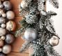 Lit Ornament Frosted Pine Wreath &amp; Garland
