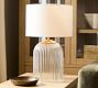 Cooper Ribbed Glass Table Lamp (19"-30")