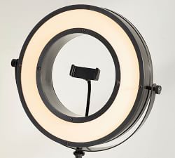 Photographer's iLED Ring Light Task Table Lamp (26"-31")
