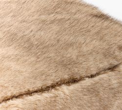 Mink Faux Fur Rectangle Pet Bed