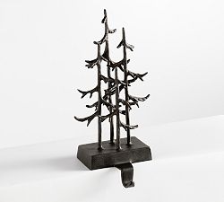 Open Box: Rustic Trees Stocking Holder