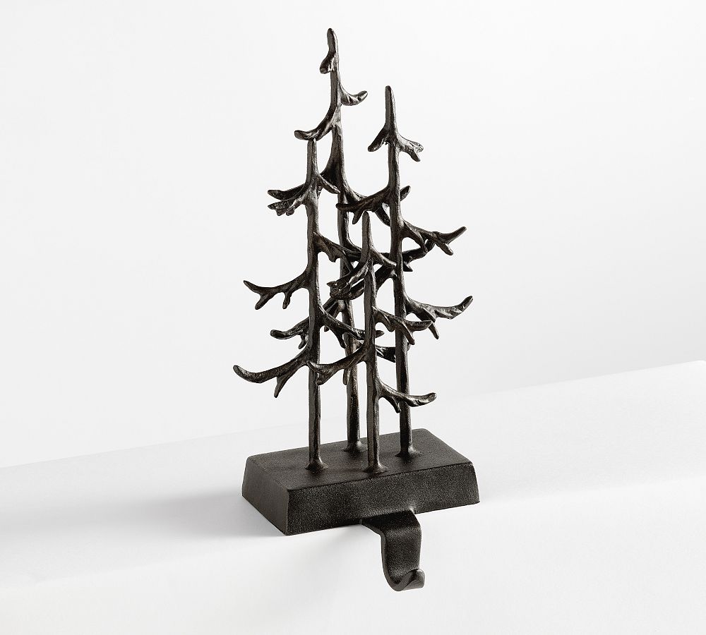 Open Box: Rustic Trees Stocking Holder