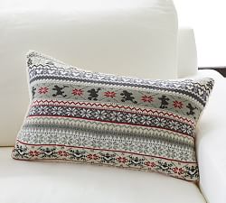 Disney Mickey Mouse Fair Isle Lumbar Pillow Cover
