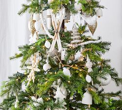 White Ceramic Bell Ornament