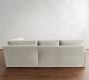 Pearce Square Arm Slipcovered 3-Piece Bumper Sectional (121&quot;)