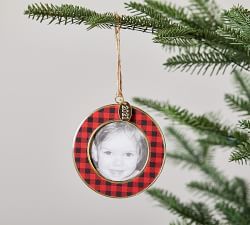 2021 Round Dated Enamel Frames - Buffalo Plaid