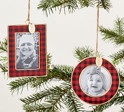 2021 Round Dated Enamel Frames - Buffalo Plaid