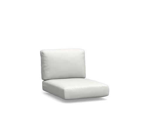 Slim Square-Arm Swivel Lounge Chair Cushion Cover