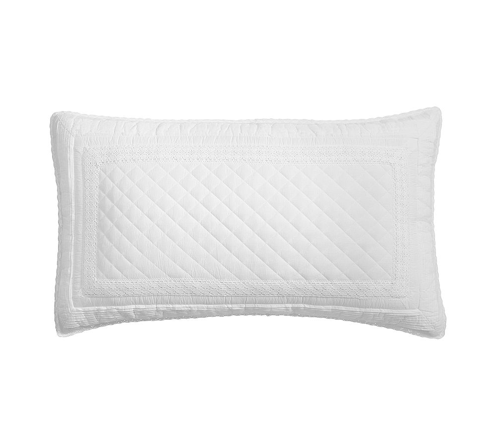 LoveShackFancy Bow Heart Patchwork Quilted Sham, King, Set of 2