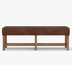 Clyde Leather Bench (58&quot;)