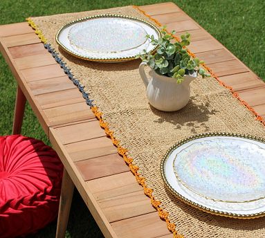 Sallie Ruffle Edge Runner | Pottery Barn