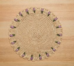 Tulip Edged Handwoven Placemat, Set of 4